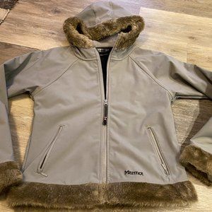 Marmot Medium Women's Jacket with Fur Winter Jacket